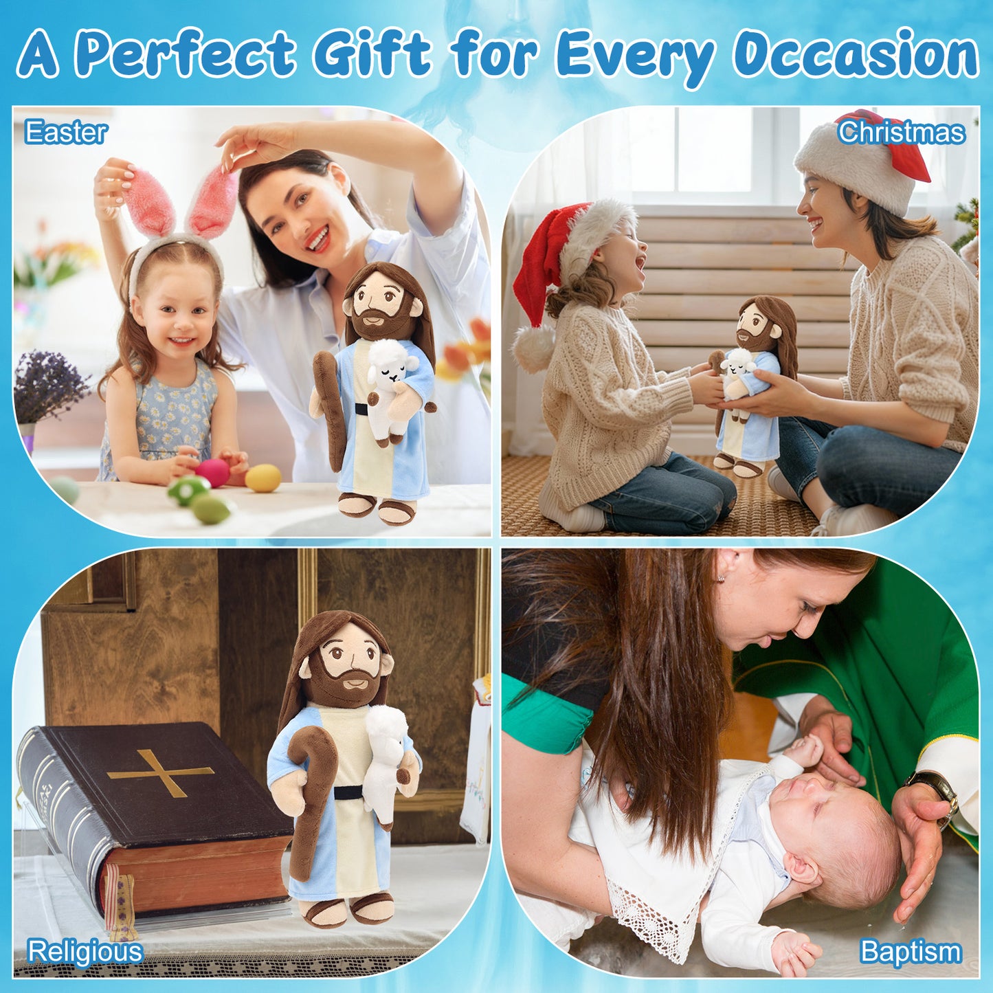 Good Shepherd Jesus Plush Toy