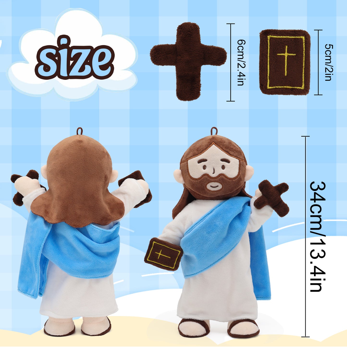 Jesus Plush with Jointed Skeleton