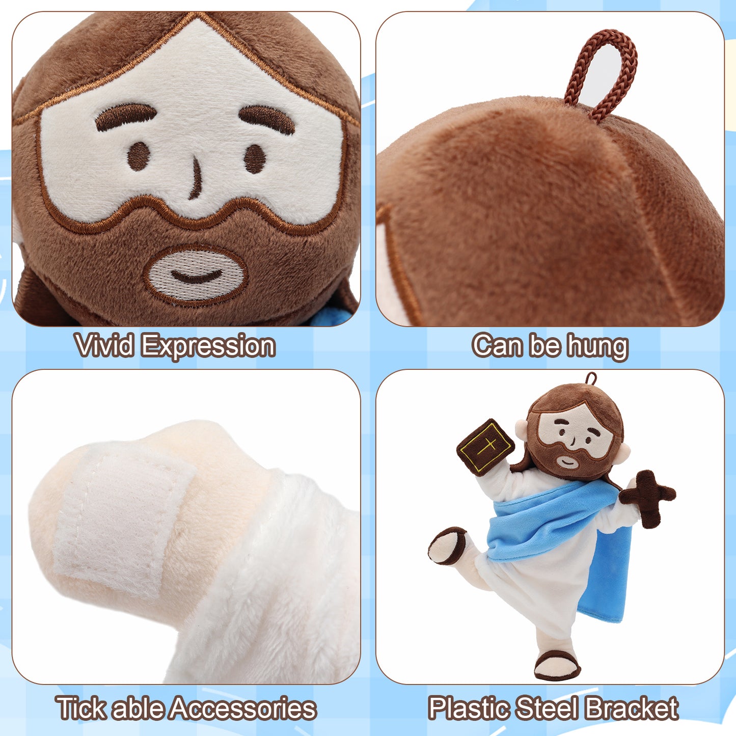 Jesus Plush with Jointed Skeleton