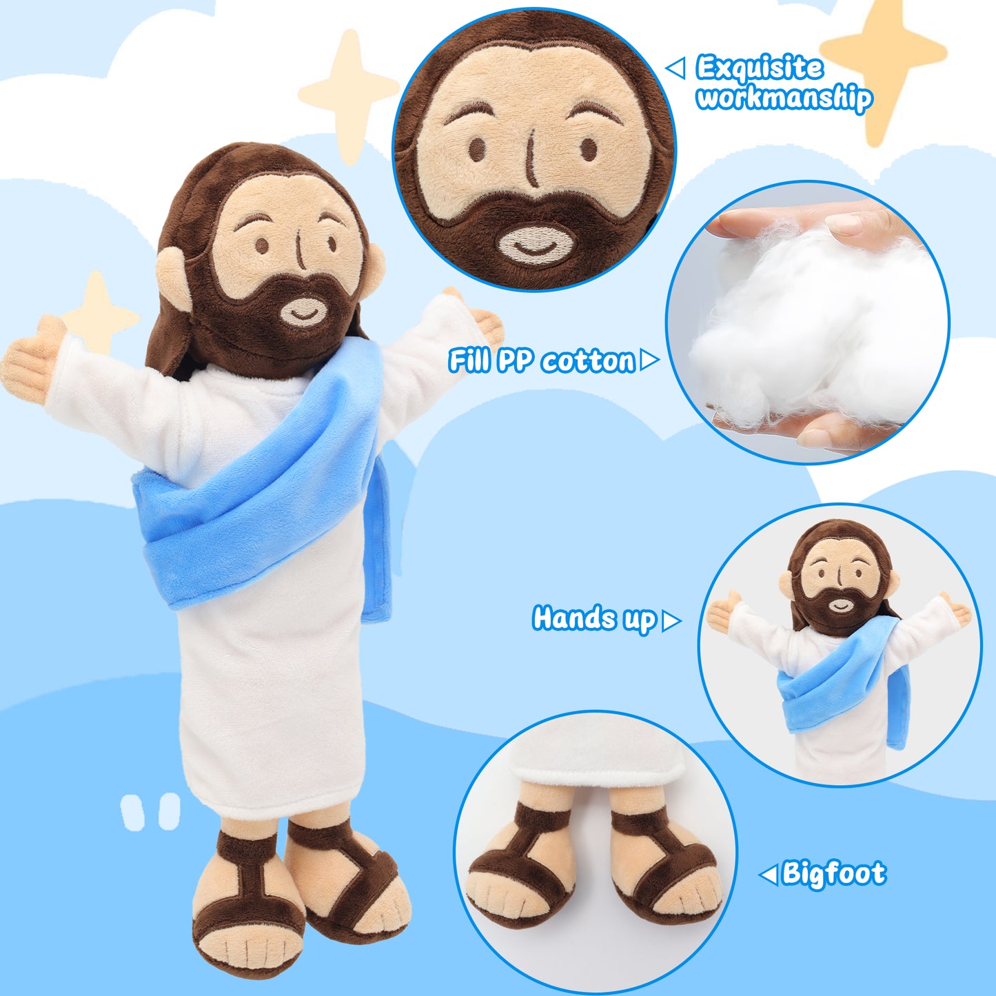 Yelakey 13" Jesus Plush Toy