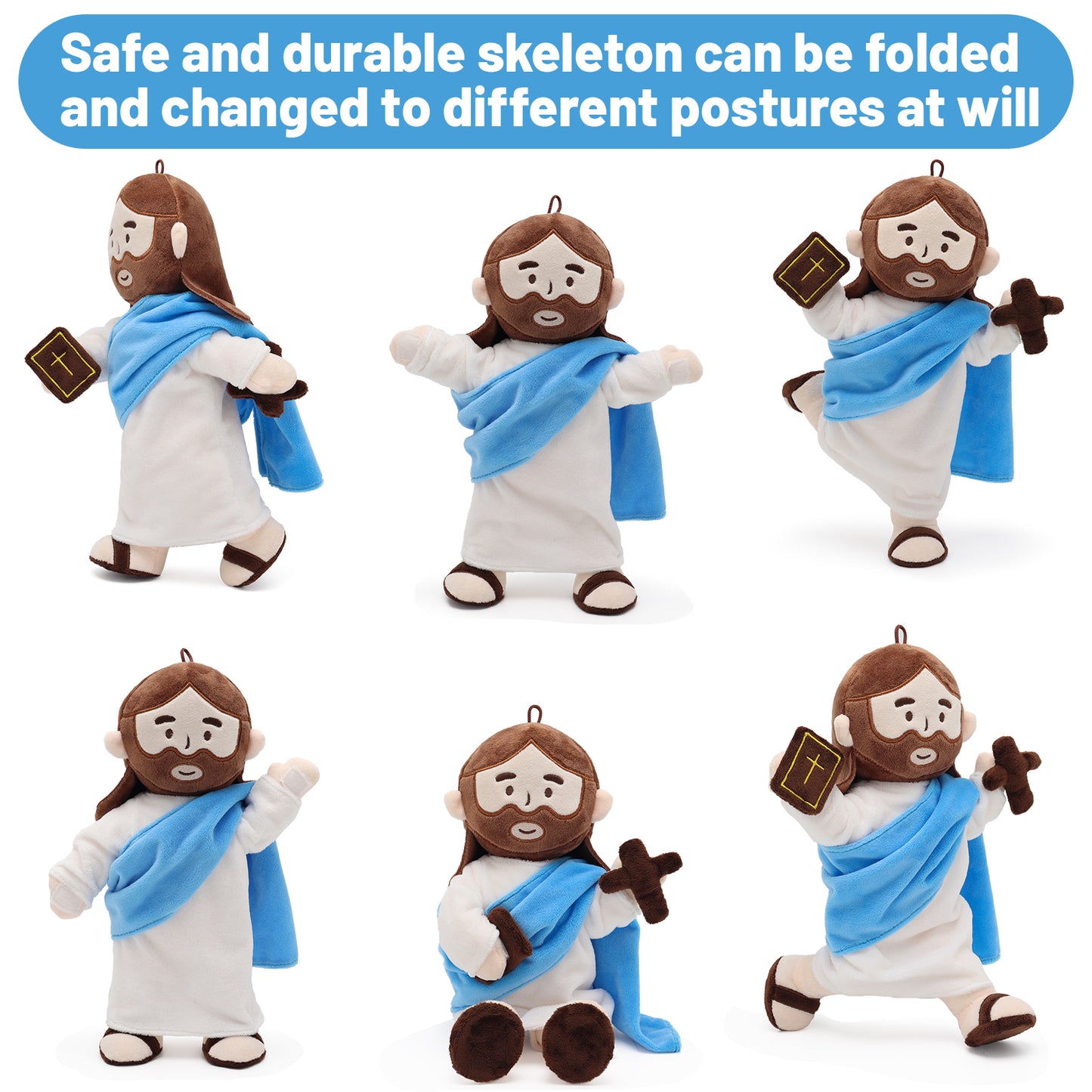 Jesus Plush with Jointed Skeleton