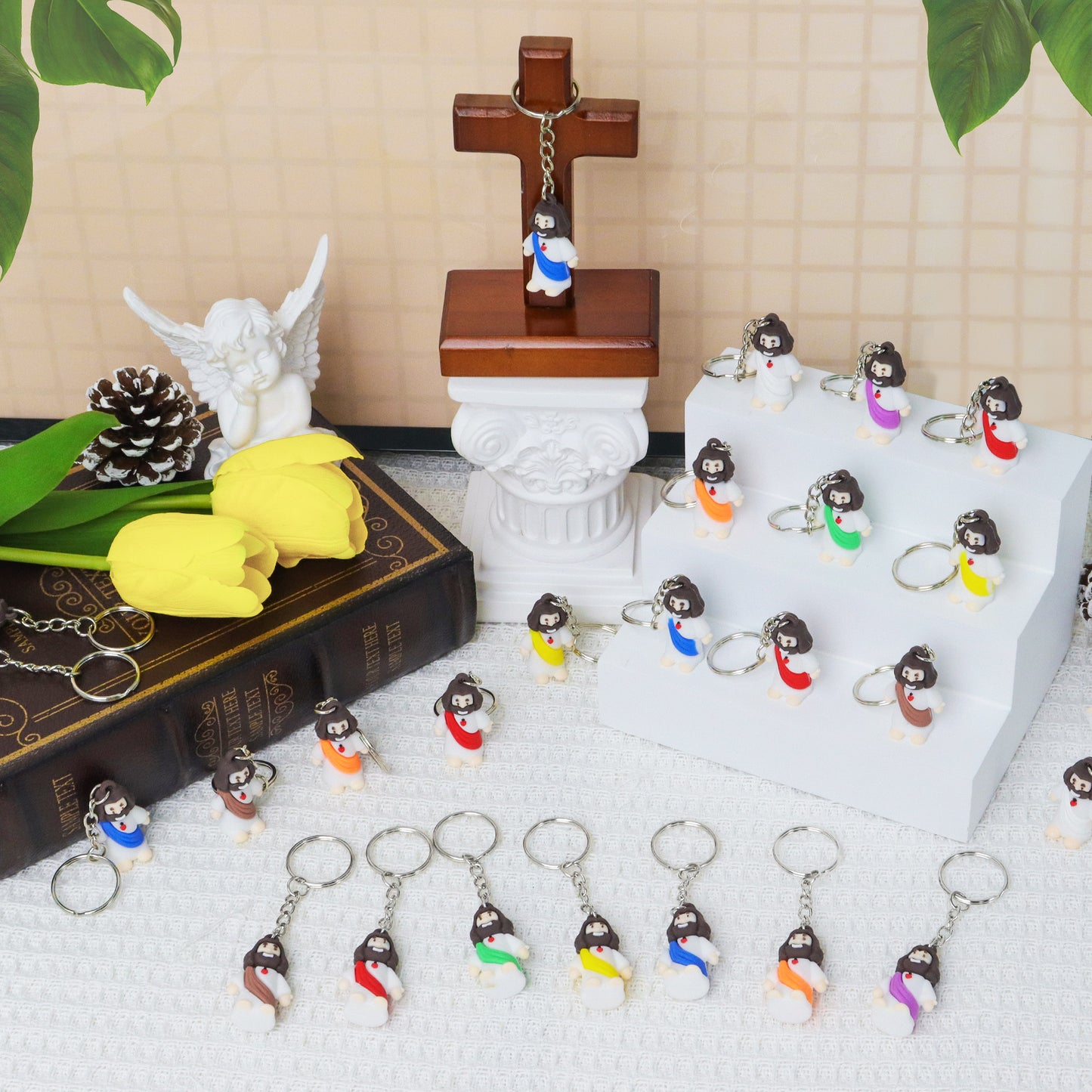 Mini Jesus Figures Keychain