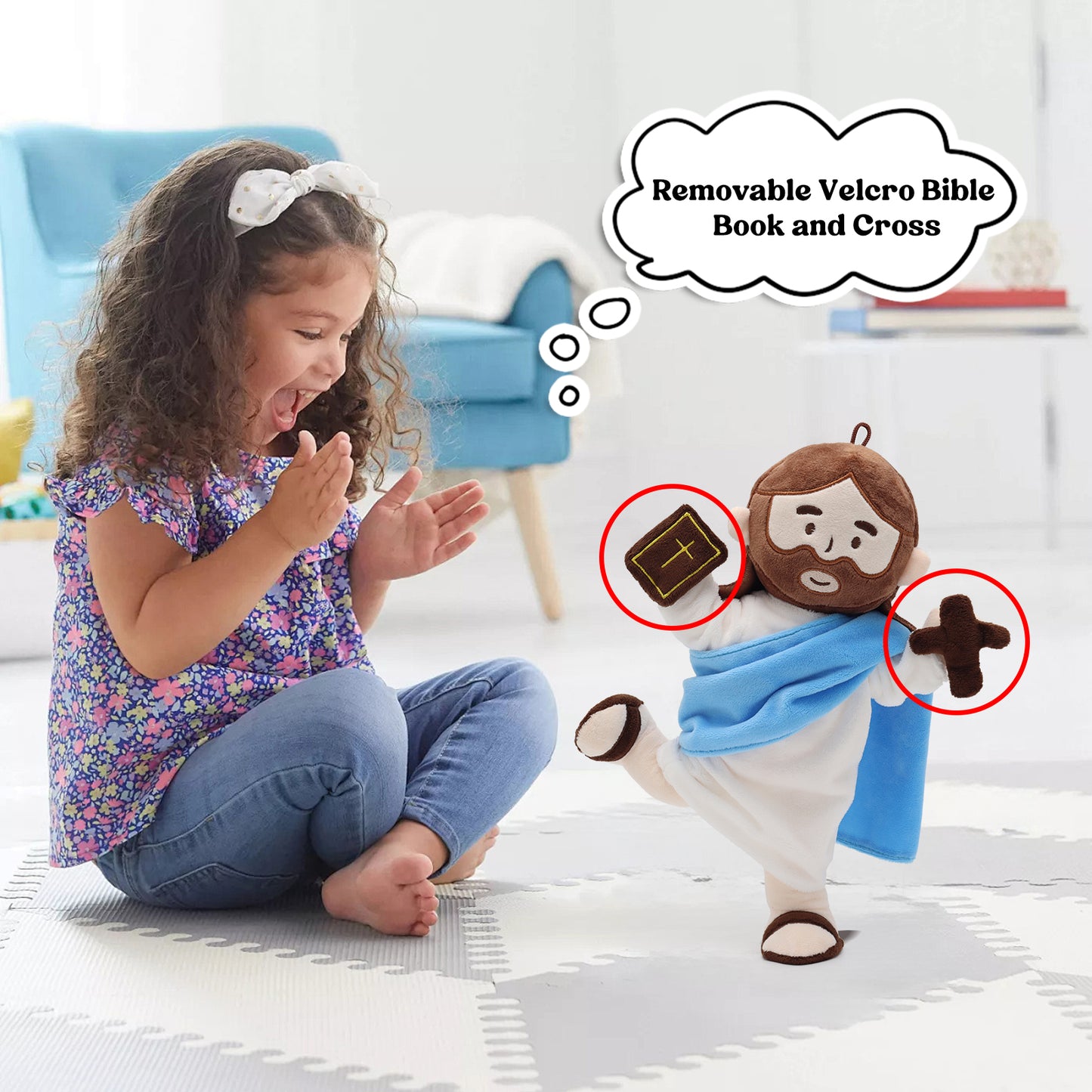 Jesus Plush with Jointed Skeleton