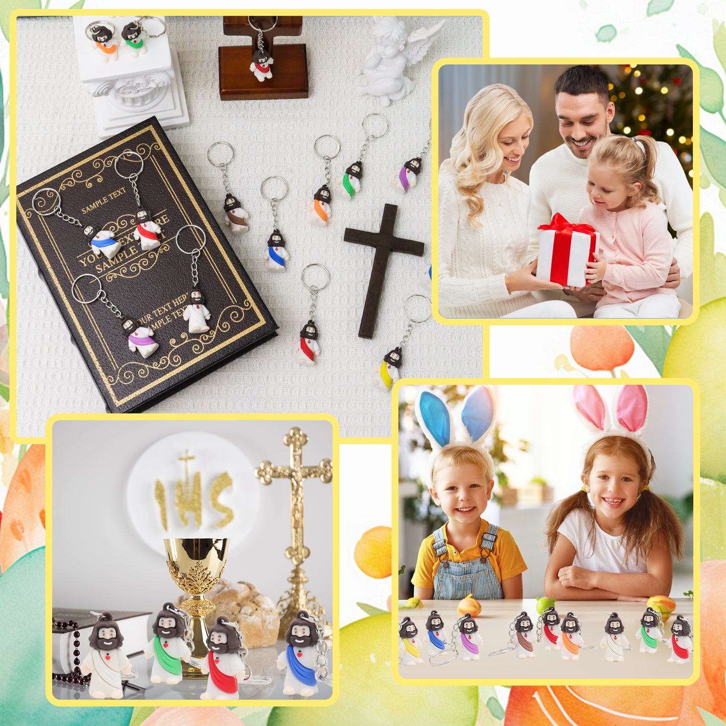Mini Jesus Figures Keychain
