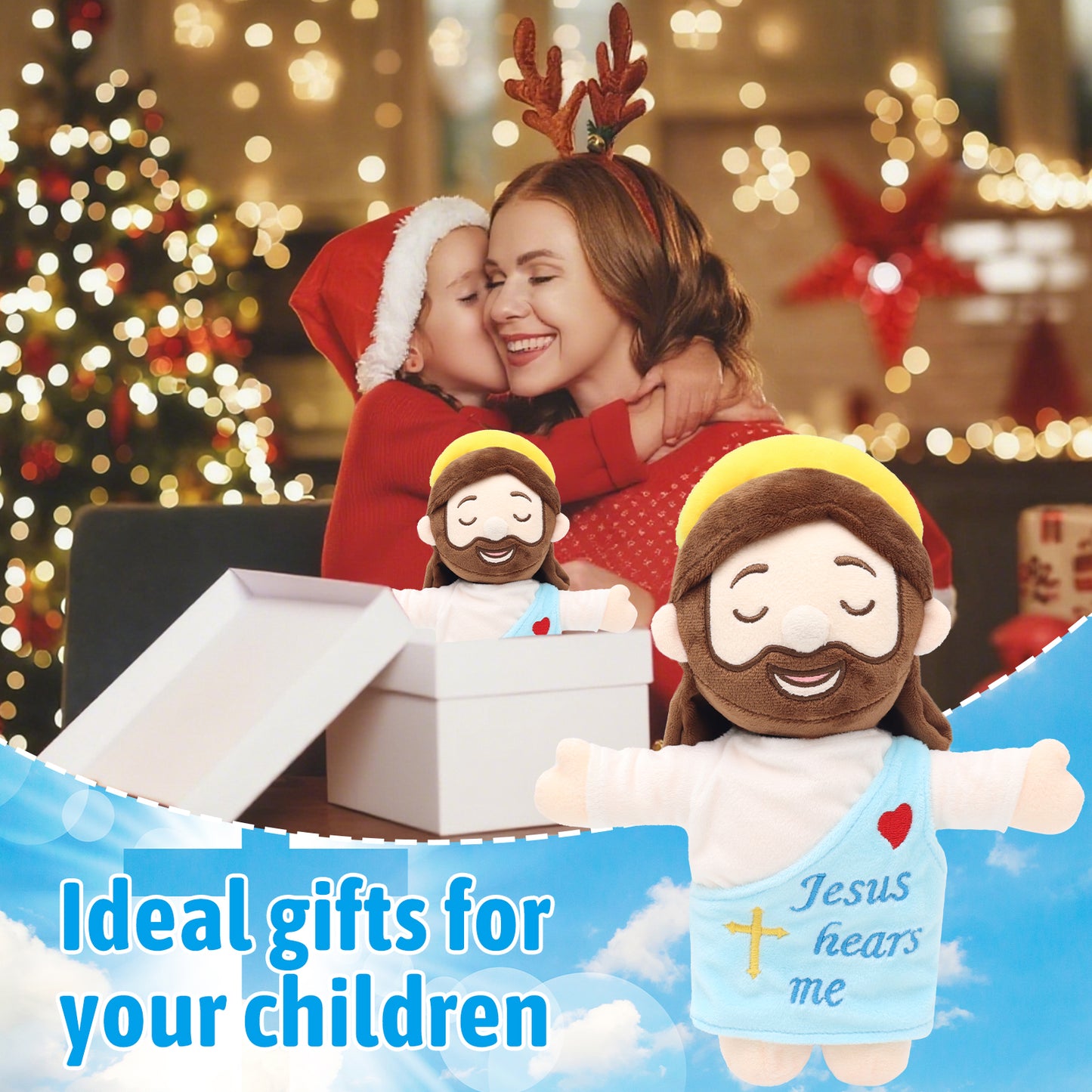 Cute Jesus Plush Toy with Halo