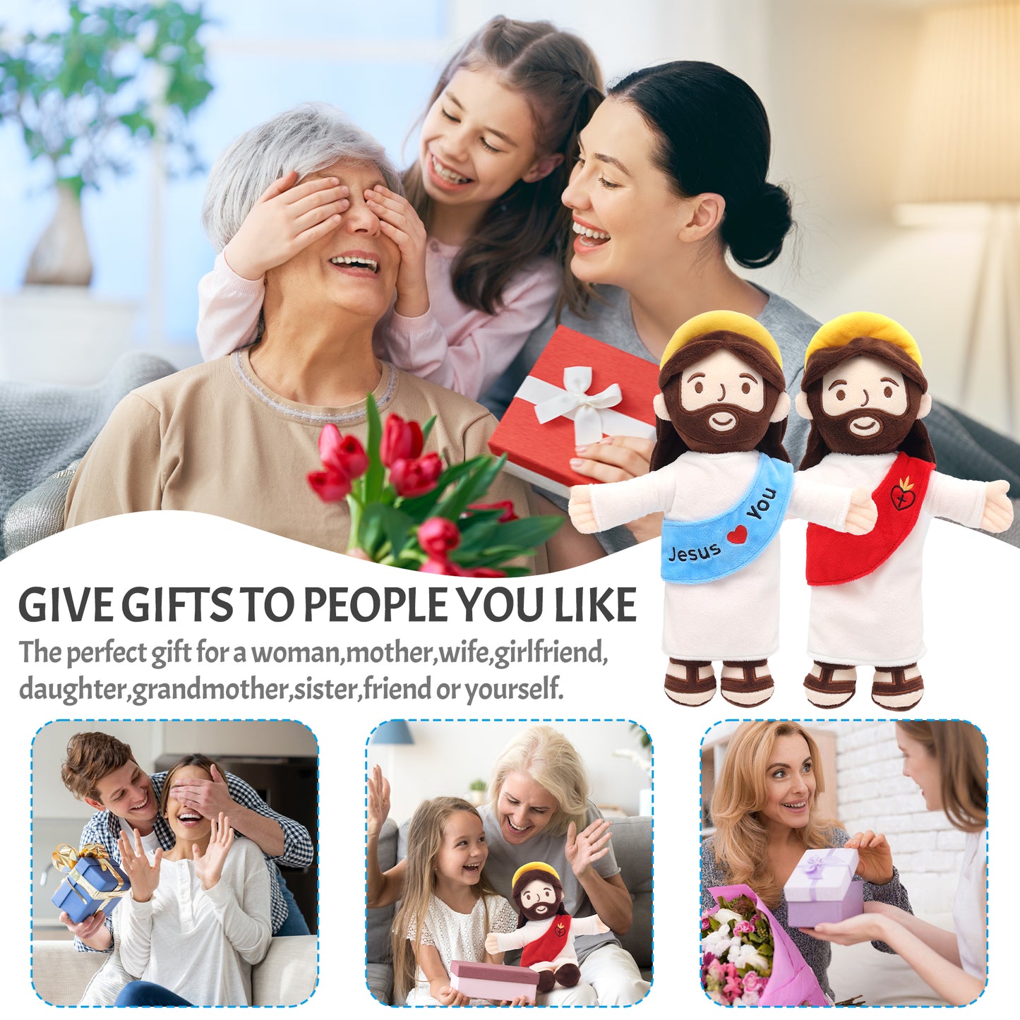 Hug Jesus Plush Toy