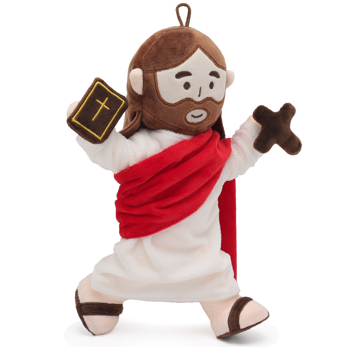 Jesus Plush with Jointed Skeleton-Blue/Red