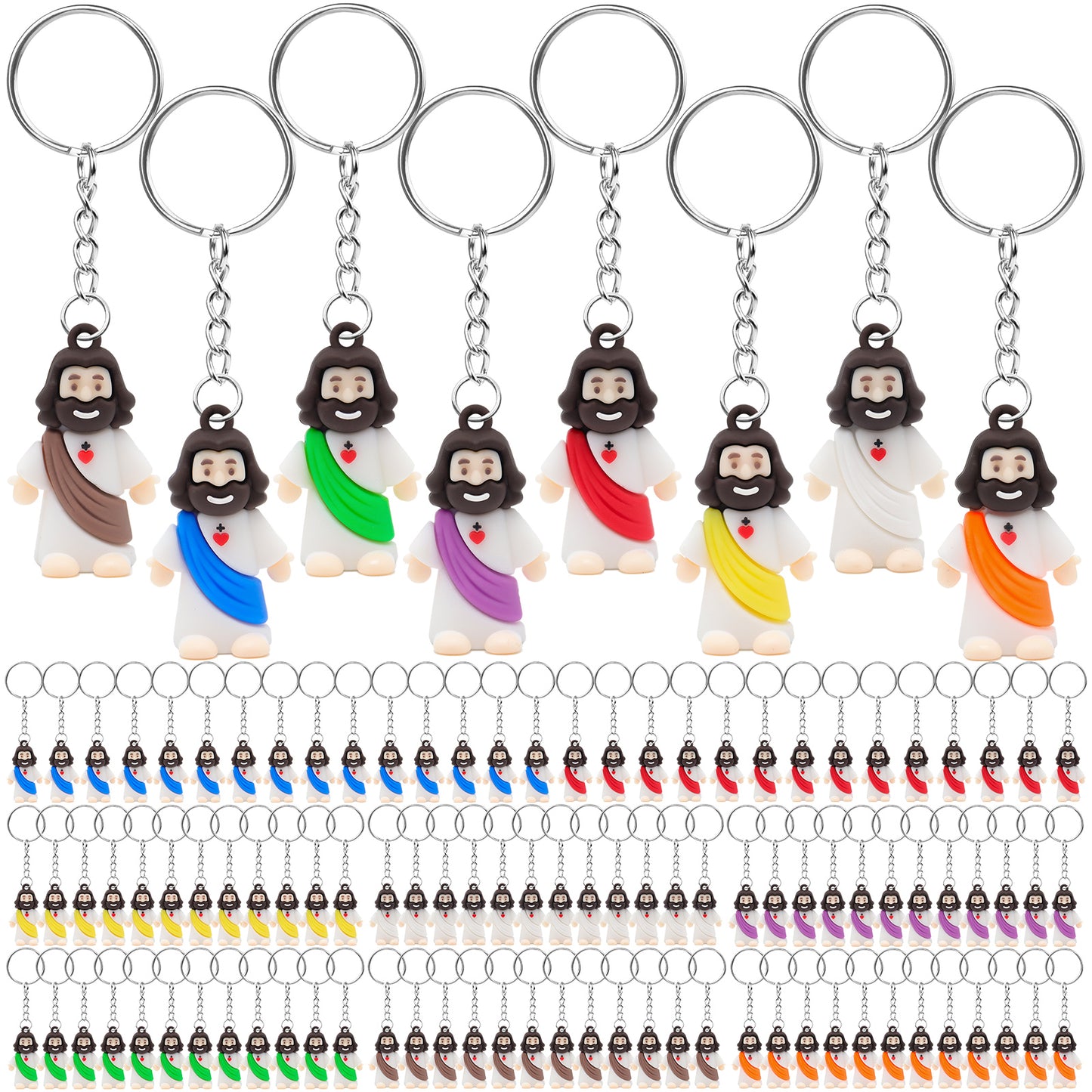 Mini Jesus Figures Keychain