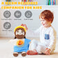 Breathing Jesus Plush Toy with Yellow Halo - Blue