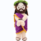 Jesus Plush Toy with Hands Tied - Purple