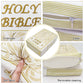 Holy Bible Pillow with Leaf Cover - White