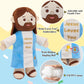Jesus Plush Toy with Built-in Rattle