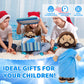 Blue Jesus Plush Toy-White/Brown