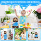 Blue Jesus Plush Toy-White/Brown