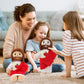 Red Sacred Heart of Jesus Plush-White/Brown