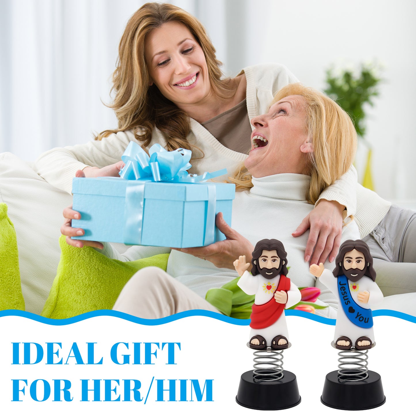 Jesus Bobblehead with Smile Face
