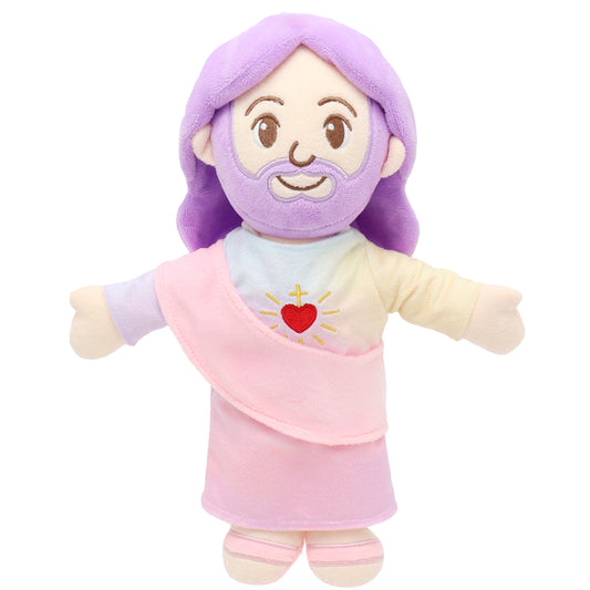 Macaron Jesus Plush Toy with Heart