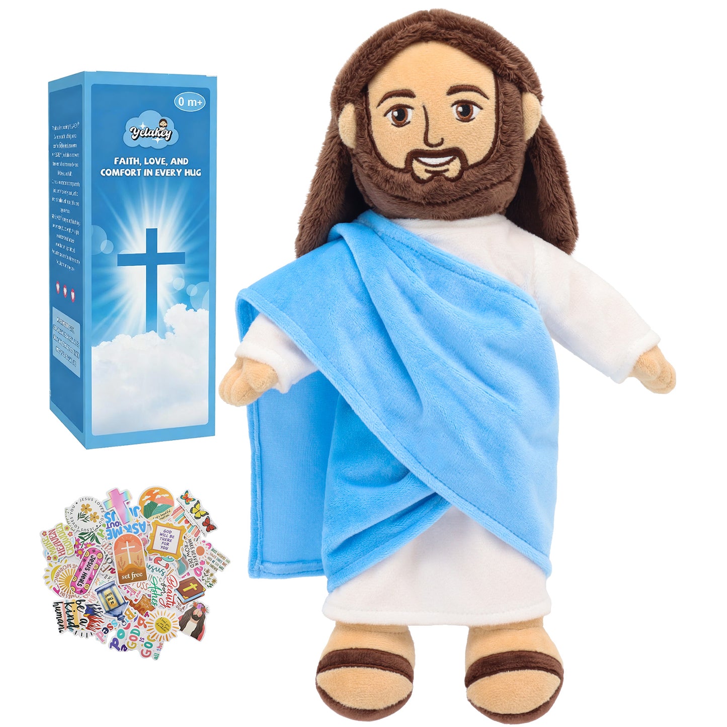 Jesus Plush Toy with Stickers