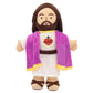 Purple Jesus Plush with Gold-Trimmed