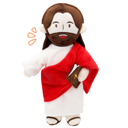 The Talking Jesus Plush Toy-Red(White/Brown)
