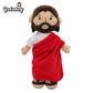 Red Jesus plush-White/Brown