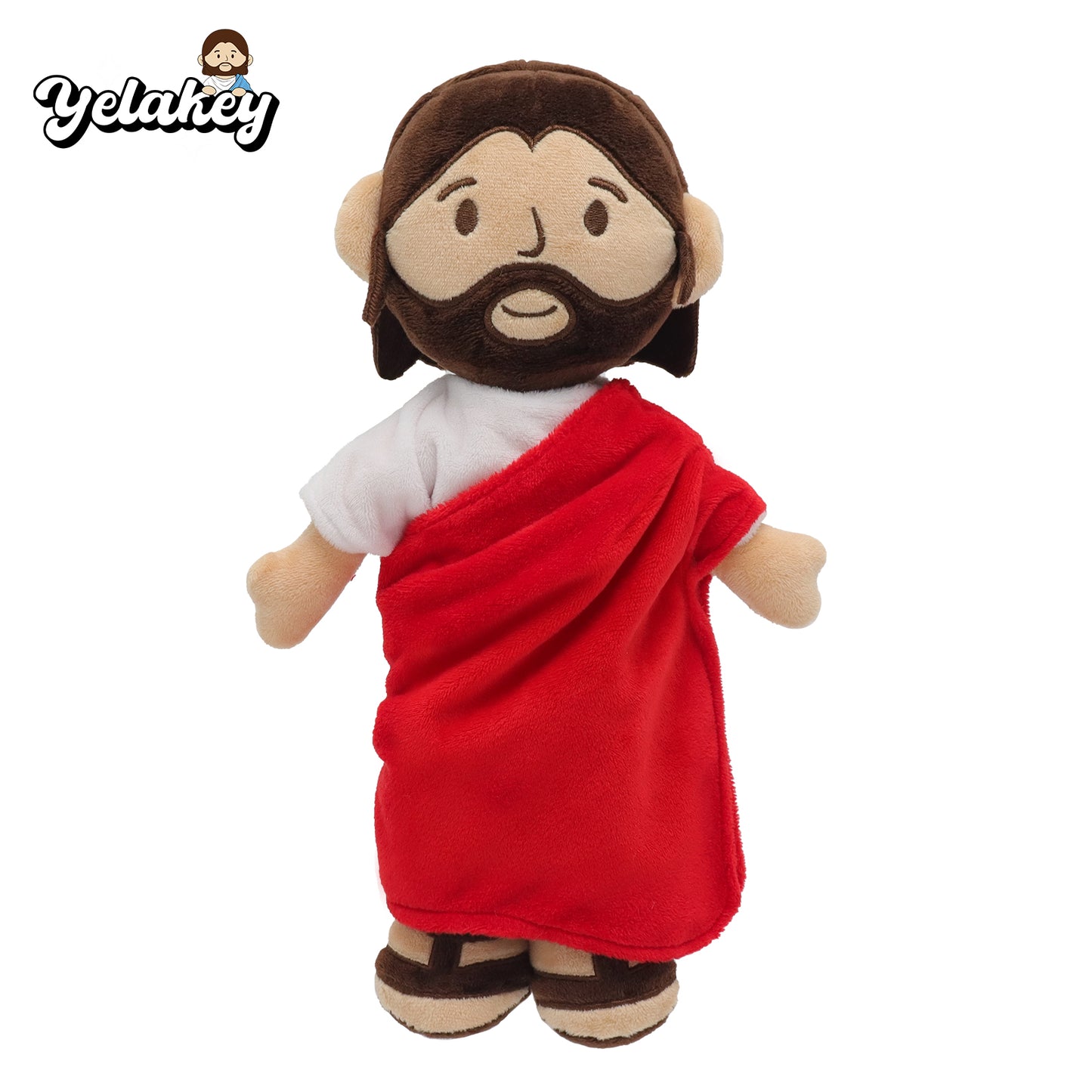 Red Jesus plush-White/Brown