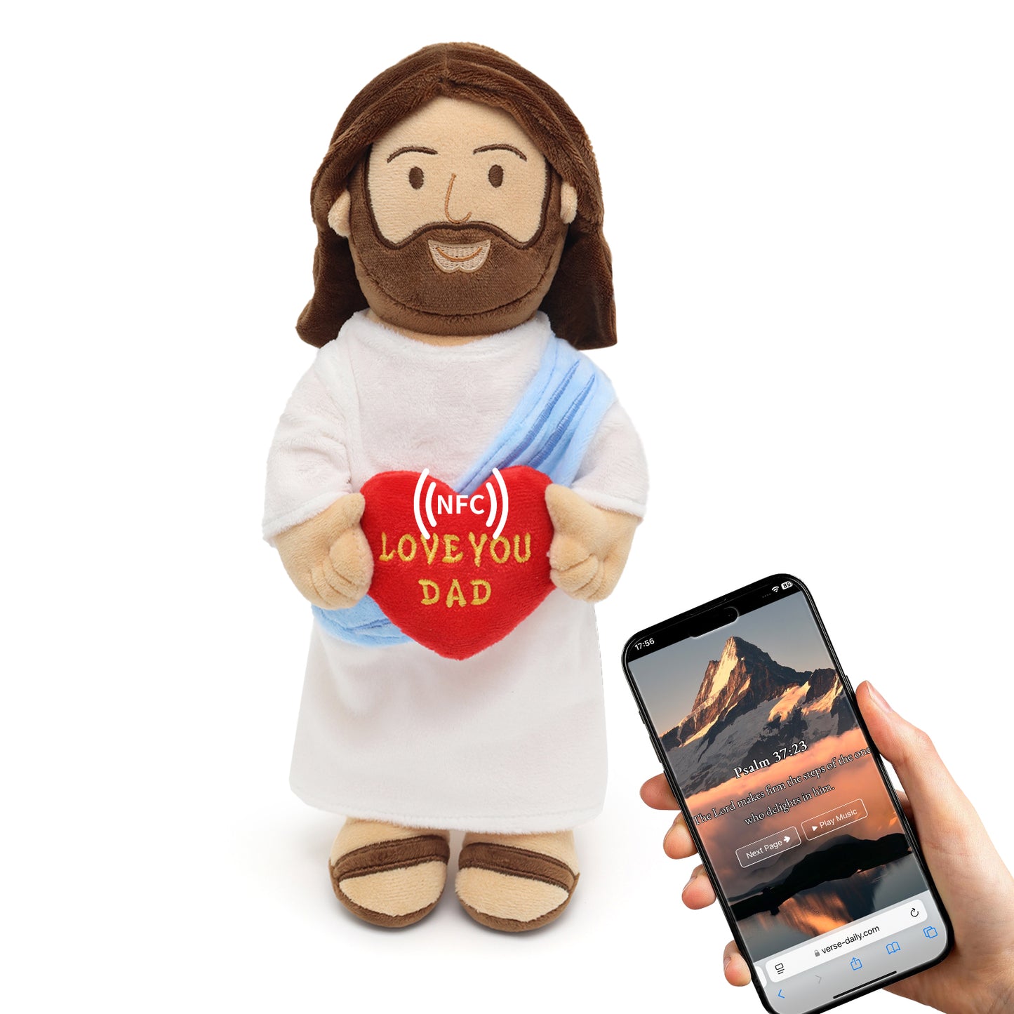 Love You Jesus Plush with NFC
