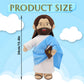 The Talking Jesus Plush Toy-Blue(White/Brown)