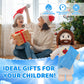 Blue Sacred Heart of Jesus Plush-White/Brown