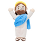 Jesus plush with Hands Upwards-Blue