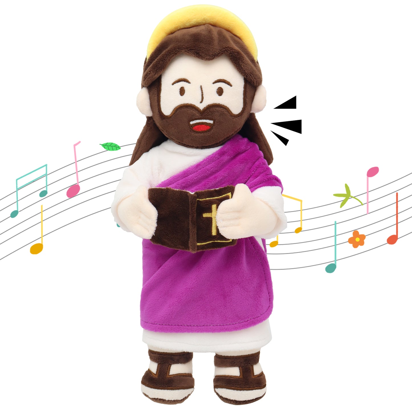 The Talking Jesus Plush Toy with Halo