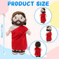 Red Jesus plush-White/Brown