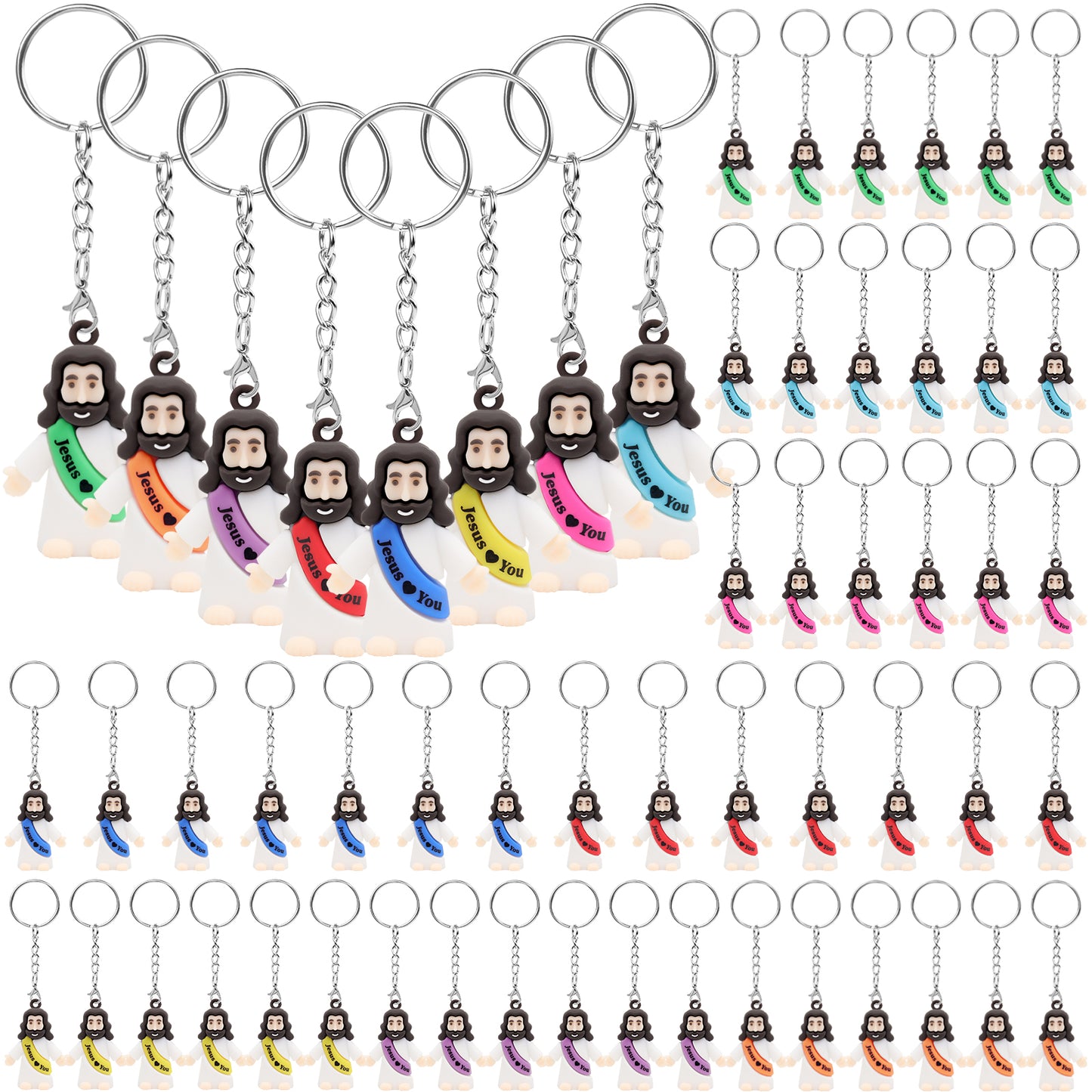 Jesus Love You Mini Jesus Figures Keychain
