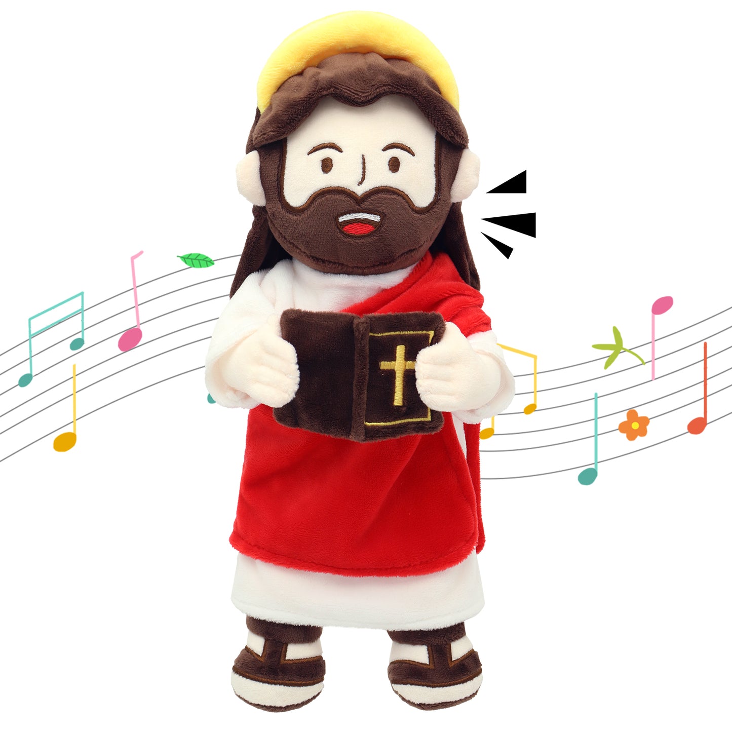 The Talking Jesus Plush Toy with Halo