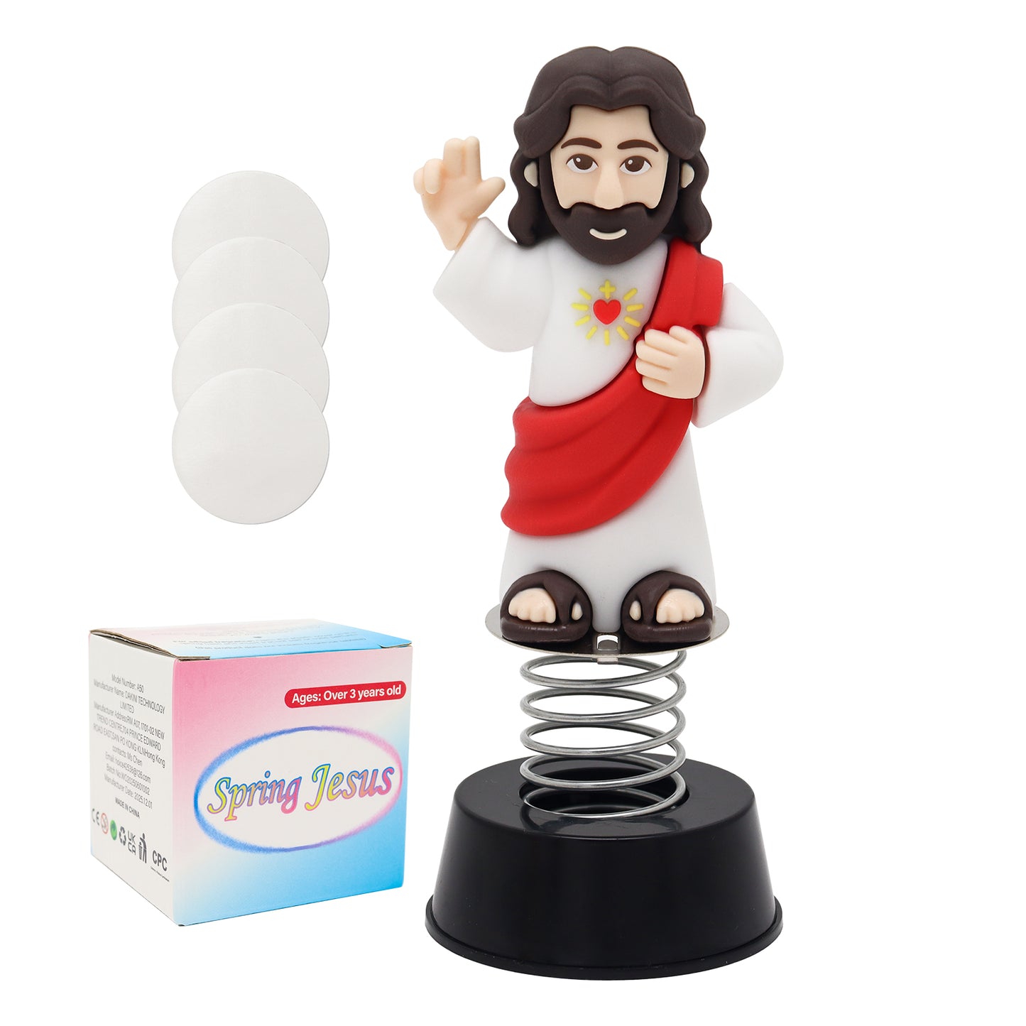 Jesus Bobblehead with Smile Face