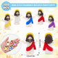 Little Jesus Figures with halo and Cross