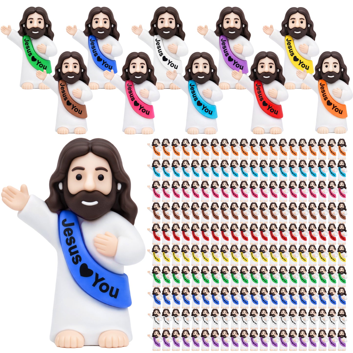 Tiny Jesus Loves You Figures