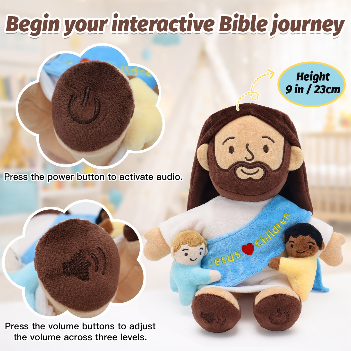 Jesus Loves Children Stuffed Doll