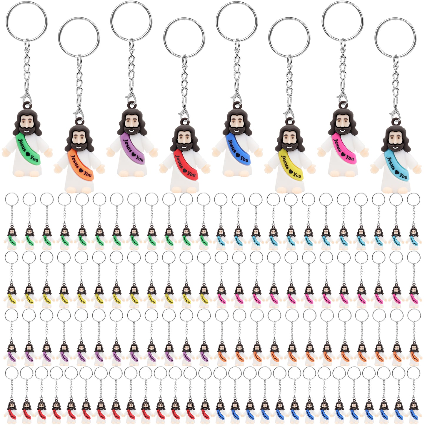 Jesus Love You Mini Jesus Figures Keychain