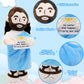 Blue Positive Jesus Plush Toy