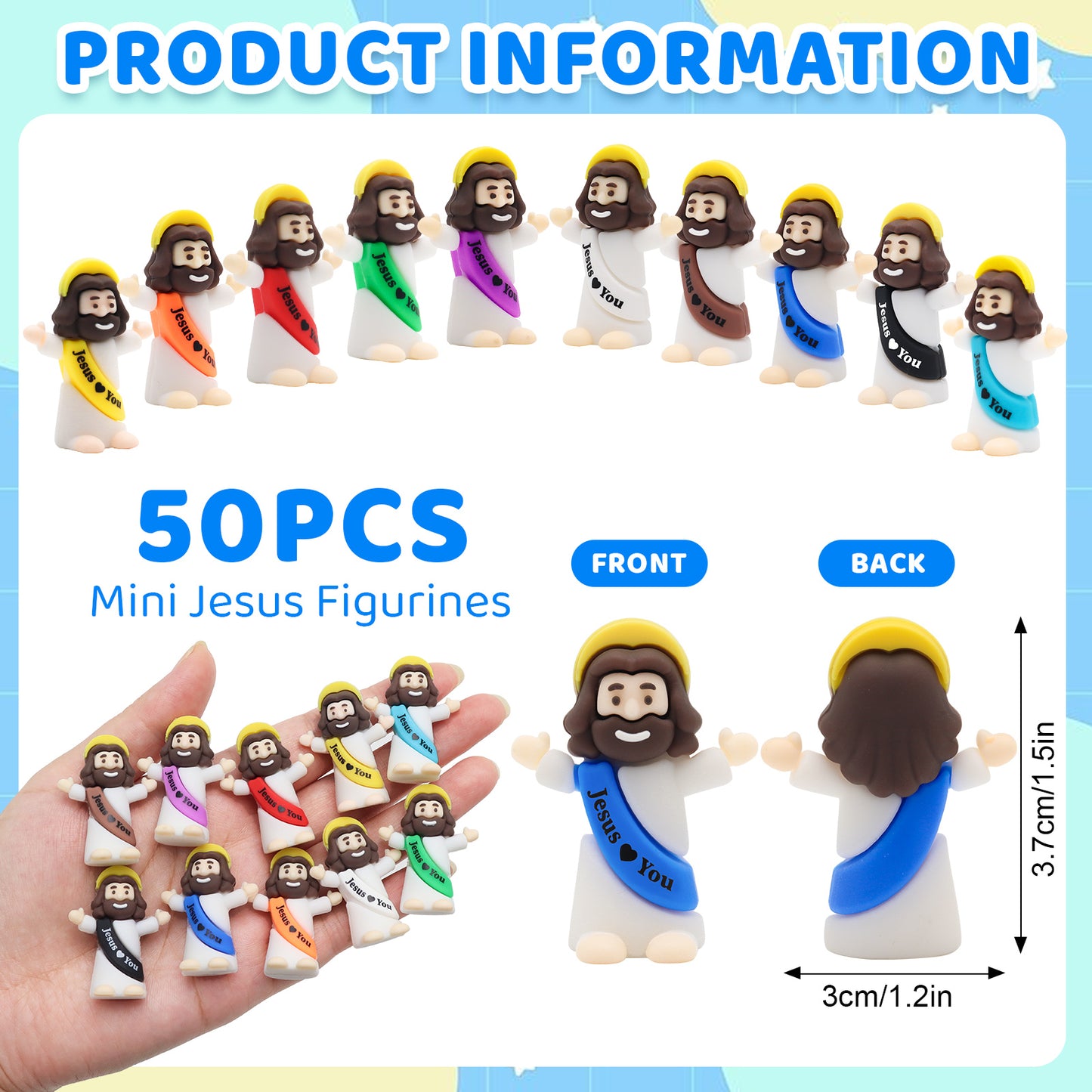 Mini Jesus Figures Jesus Love You