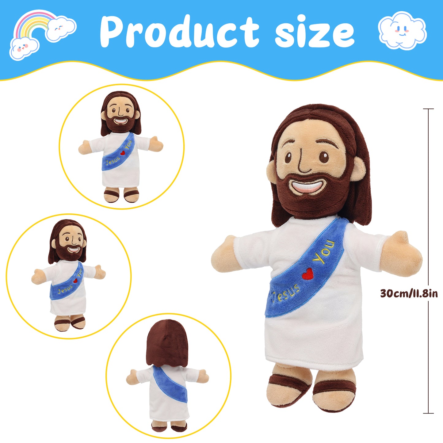 Big-Head Jesus Plush Toy
