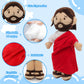 Red Jesus plush-White/Brown