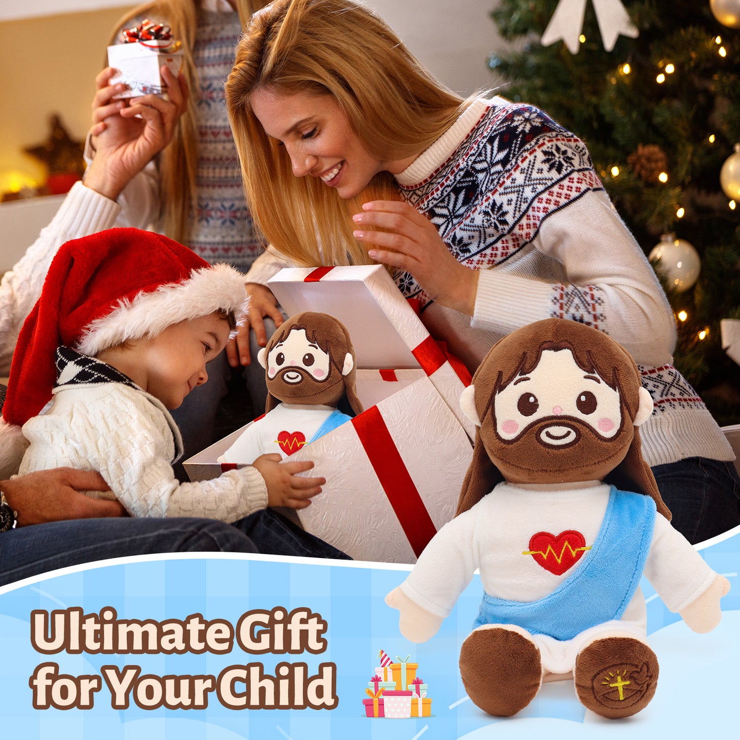 Jesus Plush Heartbeat Vibration