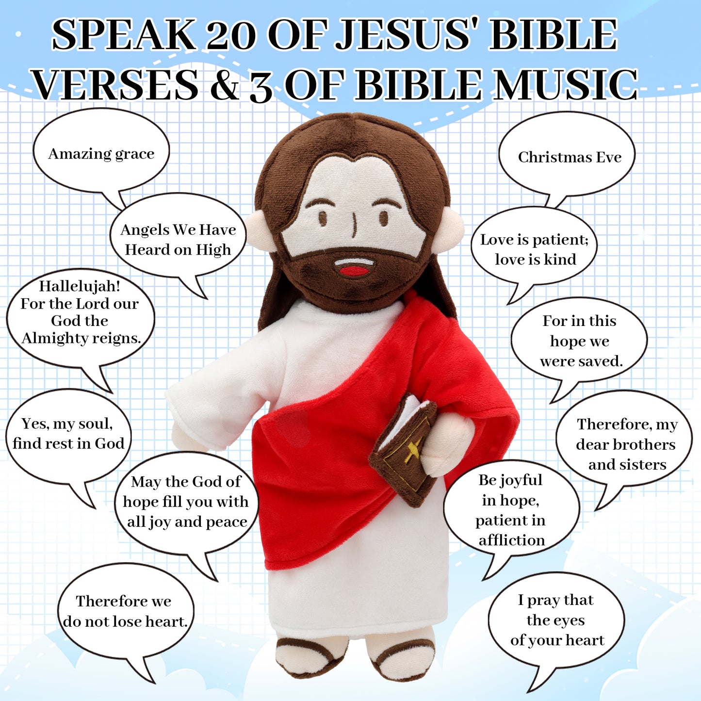 The Talking Jesus Plush Toy-Red