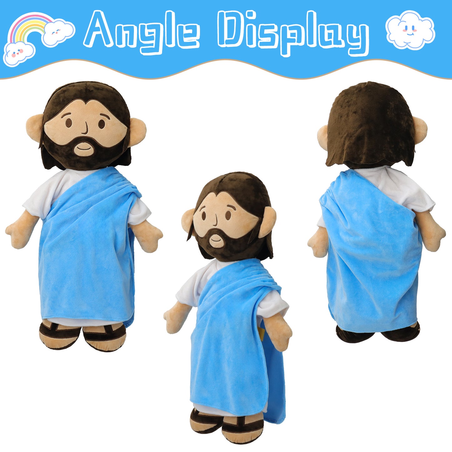 Blue Jeusu Plush Toy-25.6inch