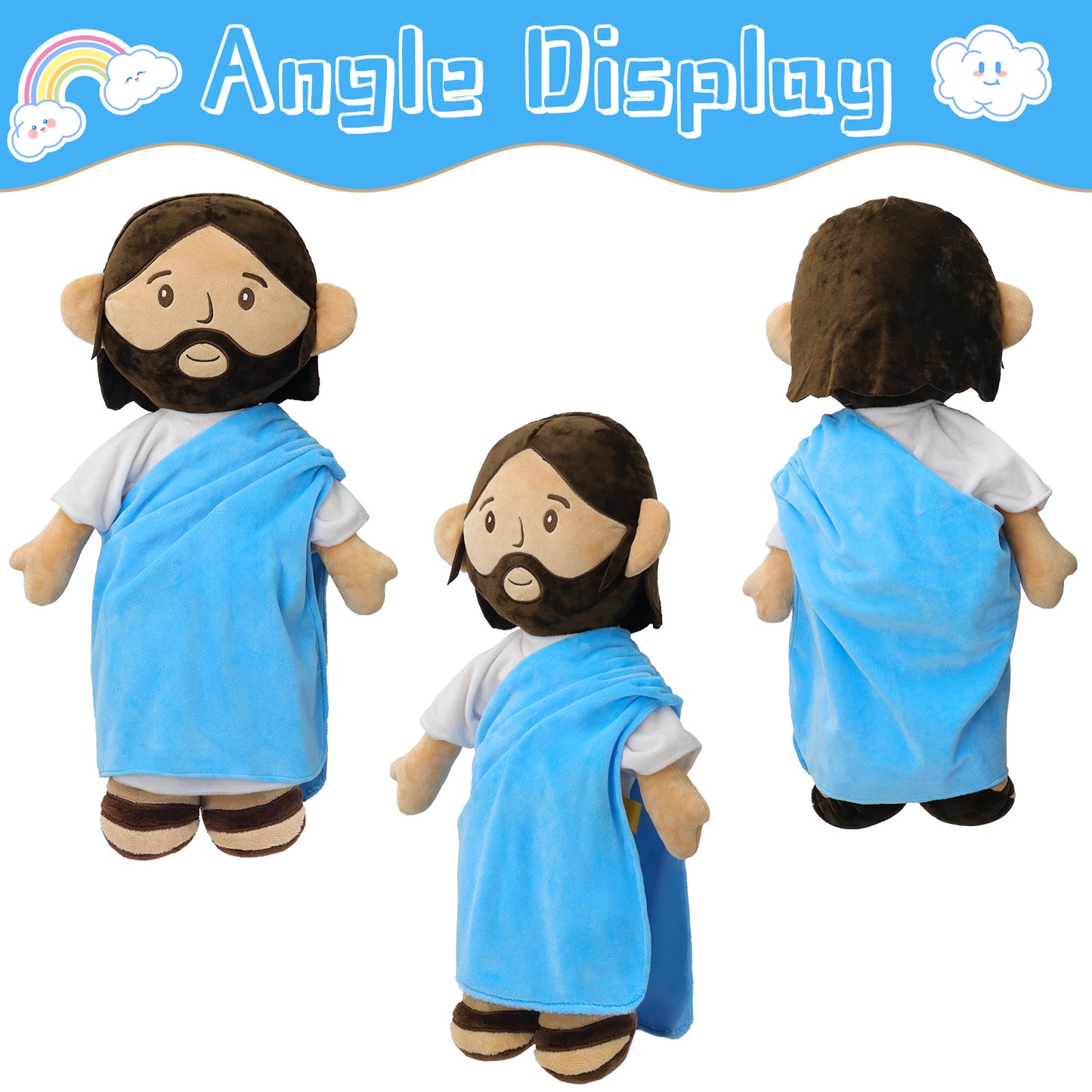 Blue Jeusu Plush Toy-25.6inch