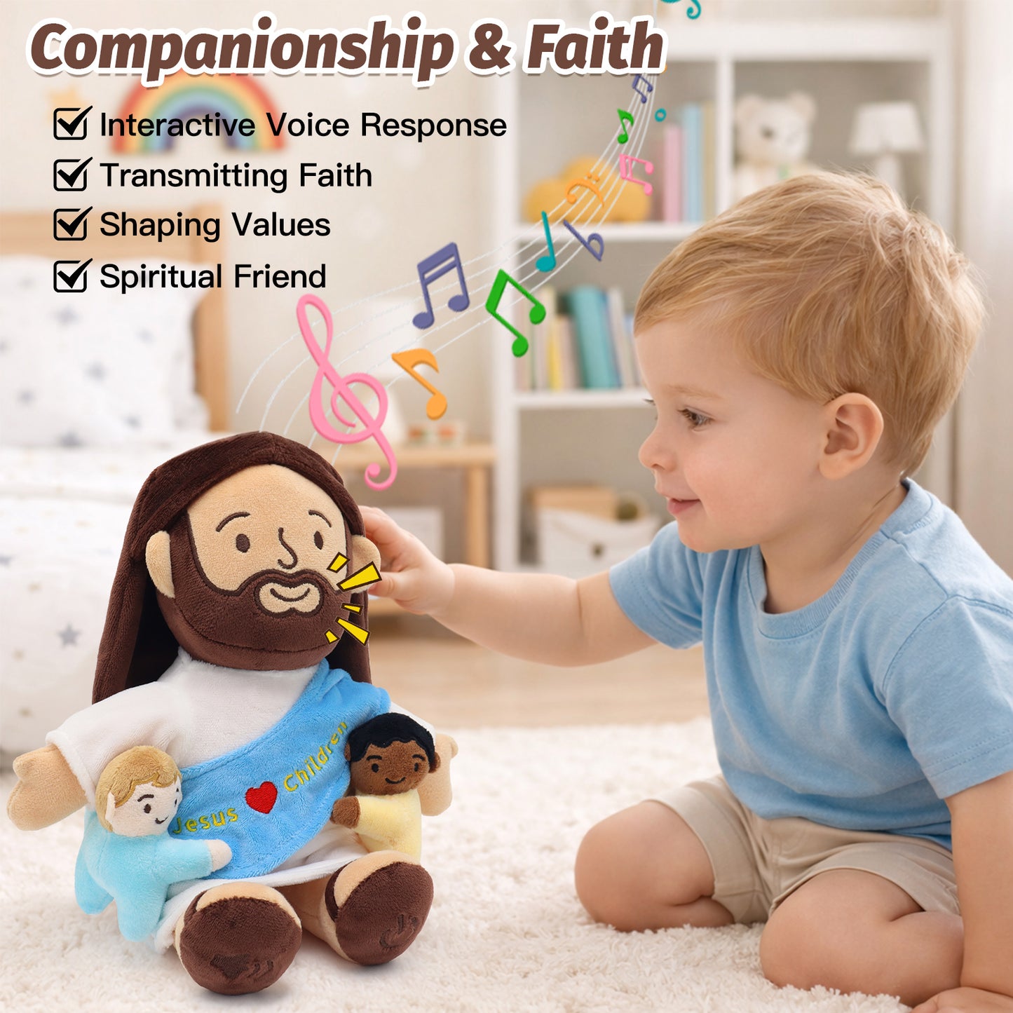 Jesus Loves Children Stuffed Doll