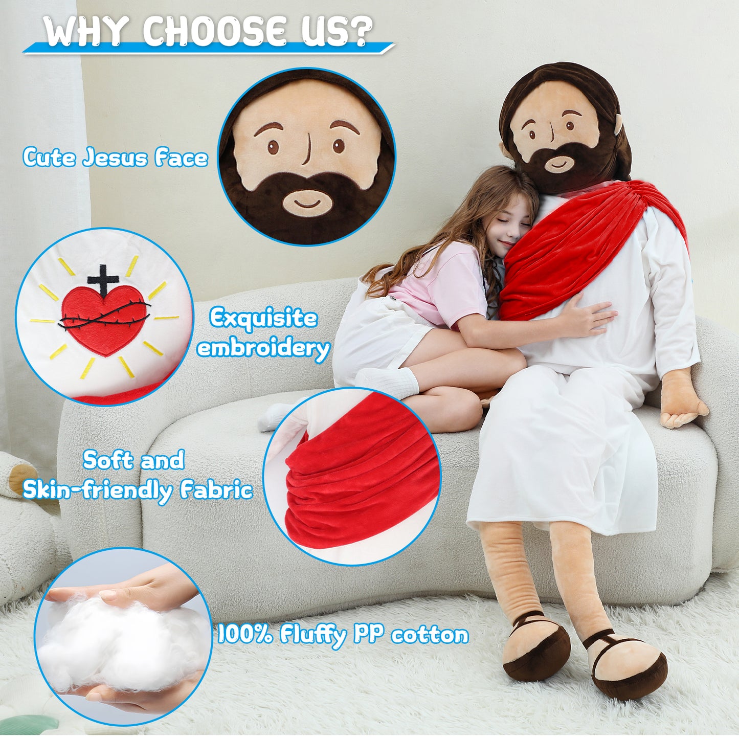 Giant Jesus Plush Toy