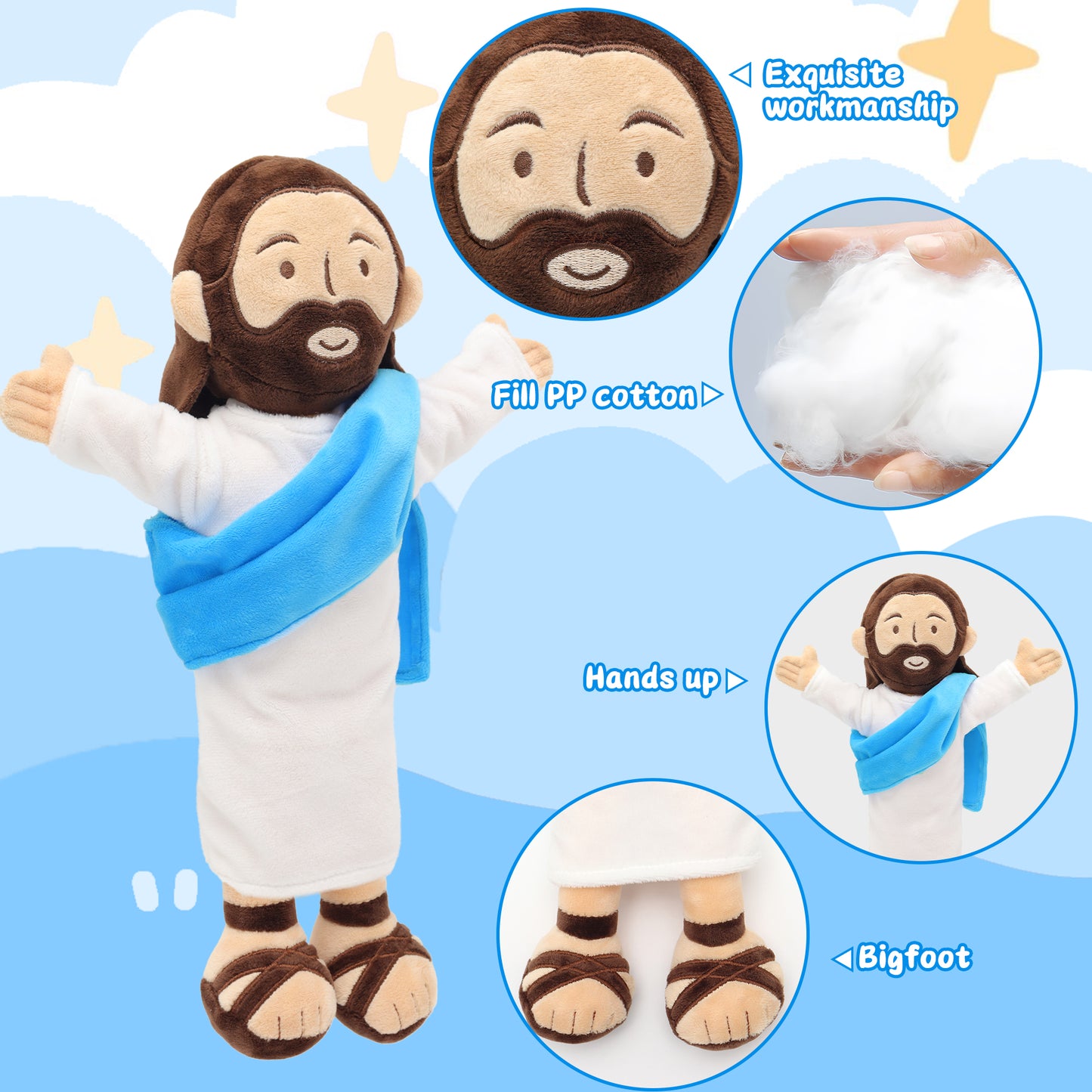 Yelakey 13" Jesus Plush Toy